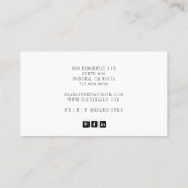 モダンネイリストネイルサロン写真 名刺 (裏面)