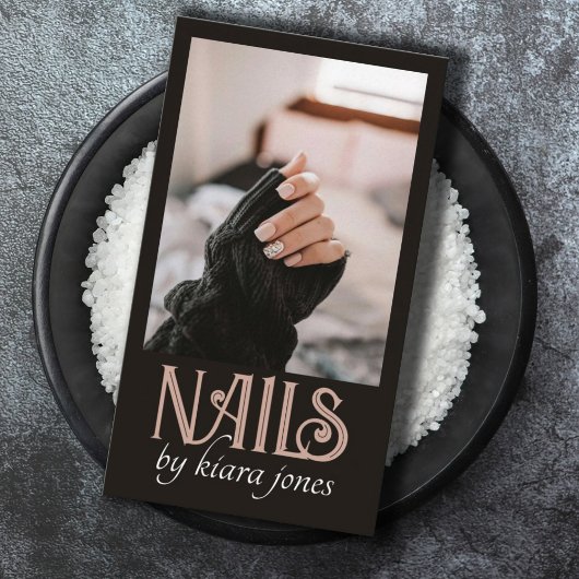 モダンネイリストネイルサロン写真 名刺