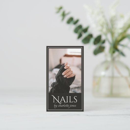 モダンネイリスト爪、 ネイル写真 名刺 (スタンド正面)