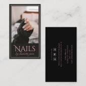 モダンネイリスト爪、 ネイル写真 名刺 (正面/裏面)