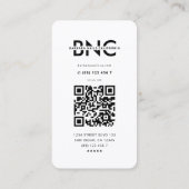 モダンネイルアーティストインスタインスパイアグラム爪、 ネイルサロン 名刺 (裏面)