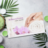 モダンネイルアーティストエレガントネイルサロンマニキュリスト 名刺