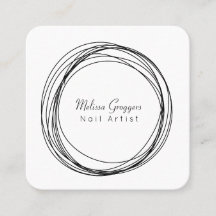 モダンネイルアーティストフェイク金ゴールド循環手描き