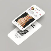 モダンネイルアーティスト爪、 ネイルサロンインスタインスパイアグラム 名刺