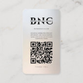 モダンネイルアーティスト金ゴールド銀Instagramグリッド 名刺 (裏面)