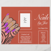 モダンネイルサービス セッション パンフレット フライヤー (裏面)