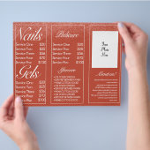 モダンネイルサービス セッション パンフレット フライヤー (手)