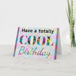 モダンネオンエフェクトの落書きでめっちゃクールなお誕生日をお祝い カード