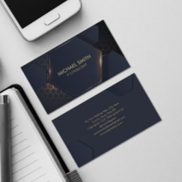 モダンハイテク六角名刺 名刺