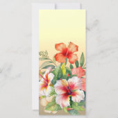 モダンハイビスカス結婚式 プログラム (裏面)