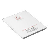 モダンハウスキーラインアート | 不動産エージェント用パーソナライズ ノートパッド (アングル)