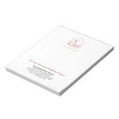 モダンハウスキーラインアート | 不動産エージェント用パーソナライズ ノートパッド (回転)