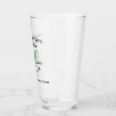 モダンハウススノーマン 16oz ピントグラス 名入れ タンブラーグラス (左)