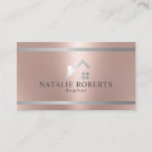 モダンハウスロ実在ゴエステート不動産仲介業者バラ金ゴールド 名刺 (正面)