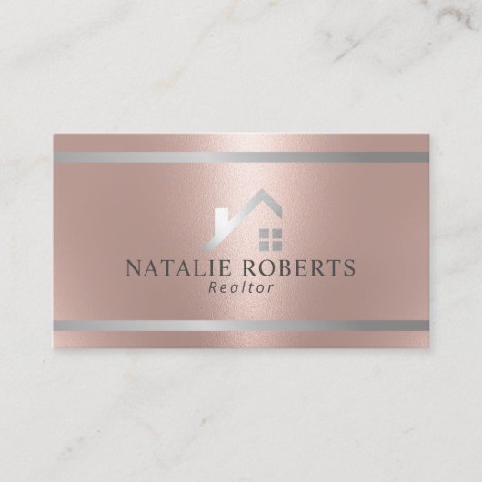 モダンハウスロ実在ゴエステート不動産仲介業者バラ金ゴールド 名刺 (正面)