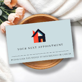 モダンハカラフルウブルーレッドオレンジアポイントメント 名刺