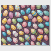 モダンハッピーイースターエッグコレクション ラッピングペーパー (フラット)