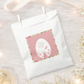 モダンハッピーイースターエッグパステルピンク フェイバーバッグ (クリップ留めされた状態)