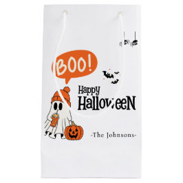 モダンハッピーハロウィン スモールペーパーバッグ