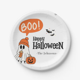 モダンハッピーハロウィン ペーパープレート