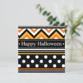 モダンハッピーハローウィンパターン カード (スタンド正面)