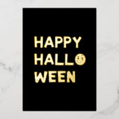 モダンハッピーハローウィンフォイルカード 箔シーズンカード (正面)