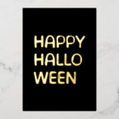 モダンハッピーハローウィンフォイルカード 箔シーズンカード (正面)