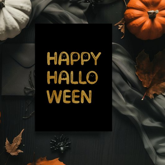 モダンハッピーハローウィンフォイルカード 箔シーズンカード