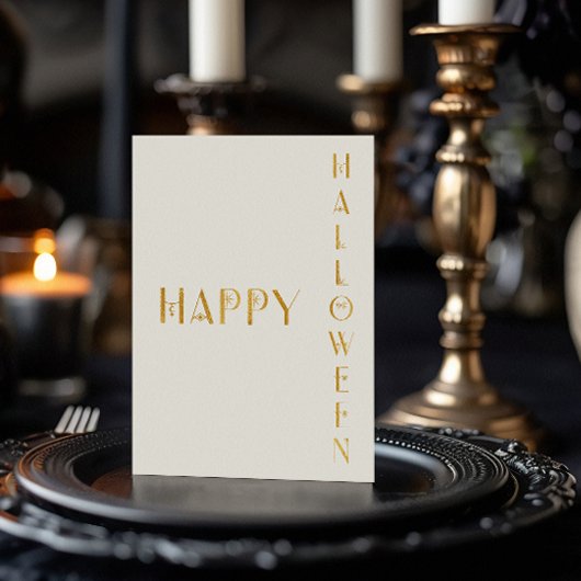 モダンハッピーハローウィンフォイルカード 箔シーズンカード