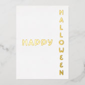モダンハッピーハローウィンフォイルカード 箔シーズンカード (正面)