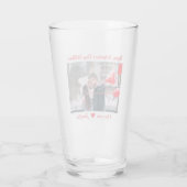 モダンハッピーバレンタインデーカスタムの写真名 タンブラーグラス (裏面)