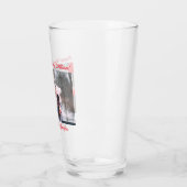 モダンハッピーバレンタインデーカスタムの写真名 タンブラーグラス (左)