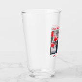 モダンハッピーバレンタインデーカスタムの写真名 タンブラーグラス (右)