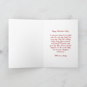 モダンハッピーバレンタインデー赤 シーズンカード (内部)