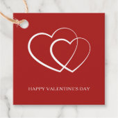 モダンハッピーバレンタインデー赤 フェイバータグ (正面)