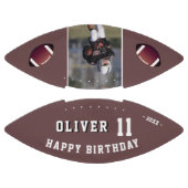 モダンハッピーバースデー名Age Photo アメリカンフットボール (パネル)