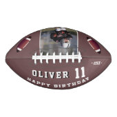 モダンハッピーバースデー名Age Photo アメリカンフットボール (正面)