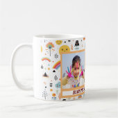 モダンハッピーバースデー コーヒーマグカップ (左)