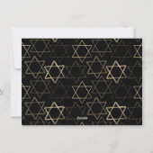 モダンハヌカー金ゴールドWishful Star of David 3写真 シーズンカード (裏面)