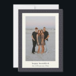 モダンハヌカ星エレガントネイビー青い写真 シーズンカード<br><div class="desc">モダンハヌカーエレガントスターネイビーブルーフォトホリデーカード</div>