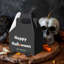 モダンハロウィンの特典ボックス – パーソナライズされた フェイバーボックス