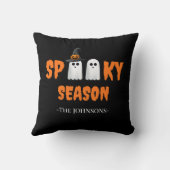 モダンハロウィンインテリア スプーキーシーズンの枕 クッション (裏面)