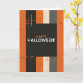 モダンハロウィンカード カード (黄色い花)