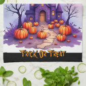モダンハロウィンスプーキーキュートコレクション キッチンタオル (折り畳み)