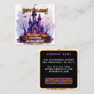 モダンハロウィンスポーキーキュートコレクション スクエア名刺
