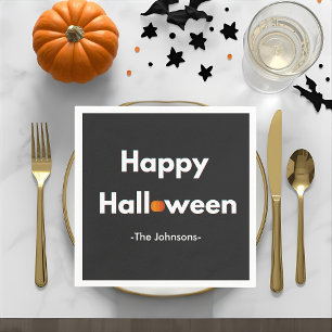 モダンハロウィンパーソナライズされたナプキンス スタンダードカクテルナプキン