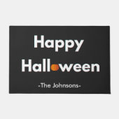 モダンハロウィンパーソナライズされた形式 ドアマット (正面)