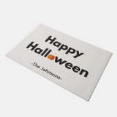 モダンハロウィンパーソナライズされた形式 ドアマット (アングル)