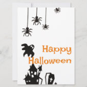 モダンハロウィンパーティーのお知らせ – ミニマル  セーブザデート (裏面)