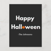 モダンハロウィンポストカード - 名前入り ポストカード (正面)